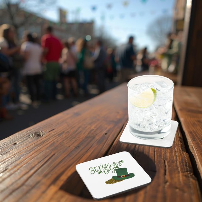 Porta-copo St. Patrick's Day Hard Plastic Coaster (Criador carregado)