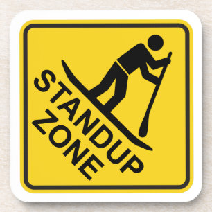Porta-copo Standup Paddleboard Zone Road Sign
