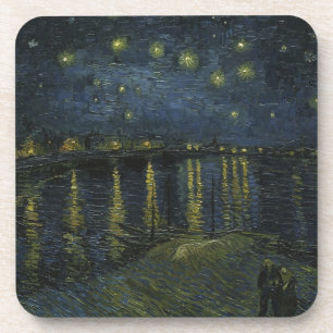 Porta-copo Starry Night Over the Rhône, pintura a óleo Van Go