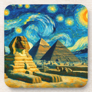 Porta-copo Starry Night Pyramids Sphinx Egito