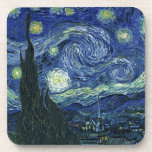 Porta-copo Starry Night Vincent van Gogh Vintage Pintura<br><div class="desc">Vincent van Gogh (holandês, 1853 - 1890) Starry Night, 1889, Oil on canvas Unframed: 73 × 92 cm (28, 7 × 36, 2 pol) Esta pintura mostra a vista da janela virada para leste da sala de asilo de Van Gogh na Santo-Rémy-de-Provence Ele acrescentou uma vila idealizada. Está na coleção...</div>
