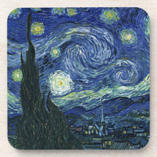 Porta-copo Starry Night Vincent van Gogh Vintage Pintura