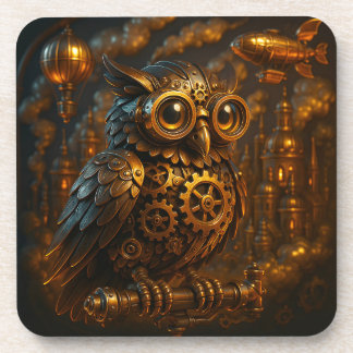 Porta-copo Steampunk Owl, 