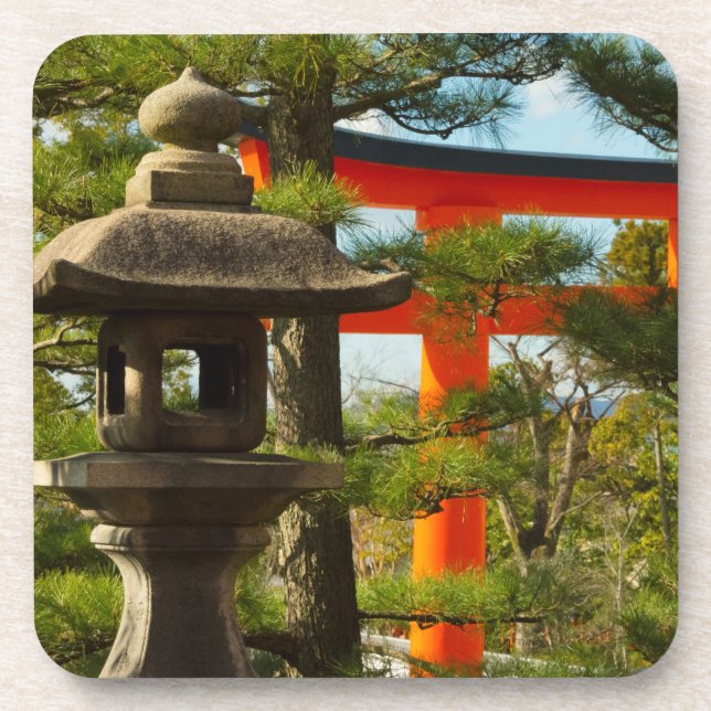 Porta-copo Stone Lantern e Torii Gate (Frente)