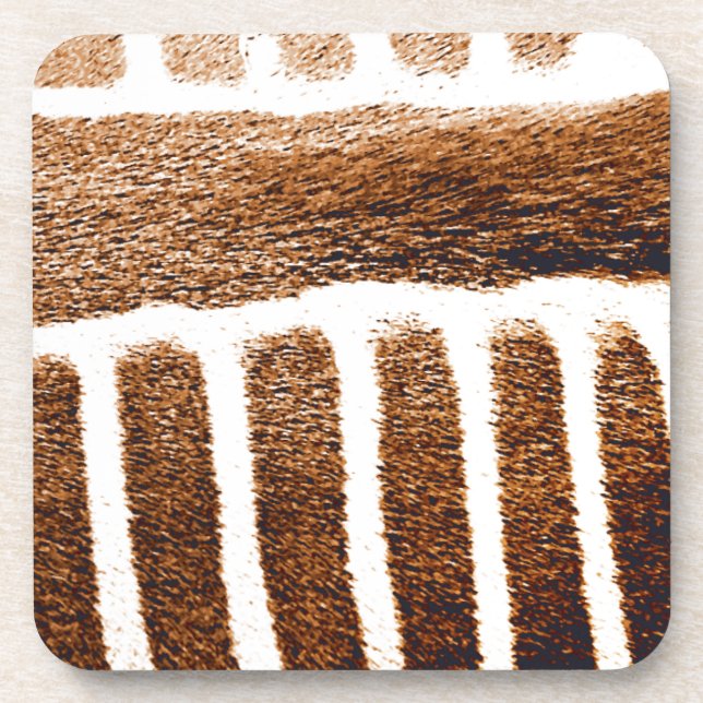 Porta-copo Stripes castanhas_ (Frente)