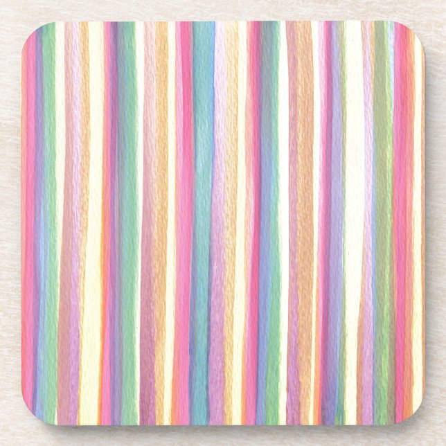 Porta-copo Stripes de Aquarela (Frente)