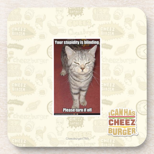 Porta-copo Sua estupidez está cegando 2 (Frente)