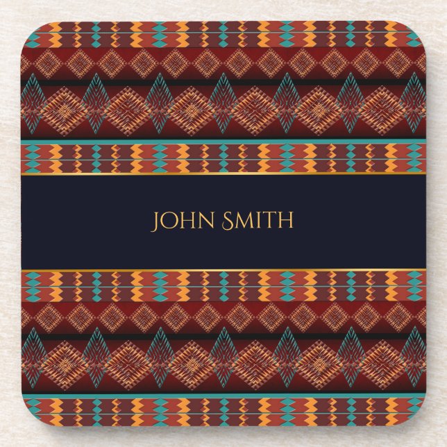 Porta-copo sudoeste da etnia geométrica.name (Frente)