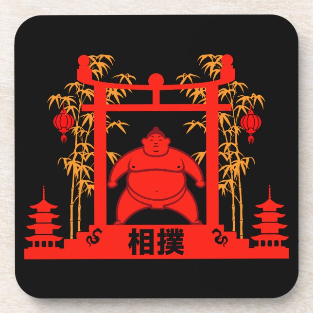 Porta-copo Sumo Wrestler (Frente)
