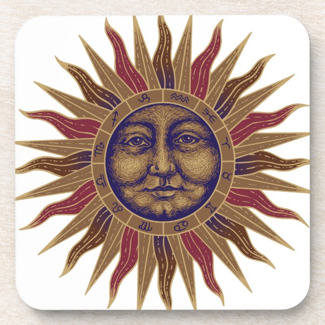 Porta-copo Sun celestial enfrenta (Frente)
