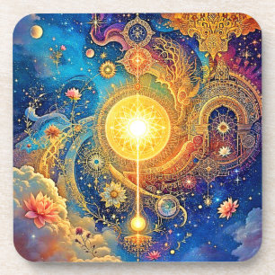 Porta-copo Sun Mandala Cósmica