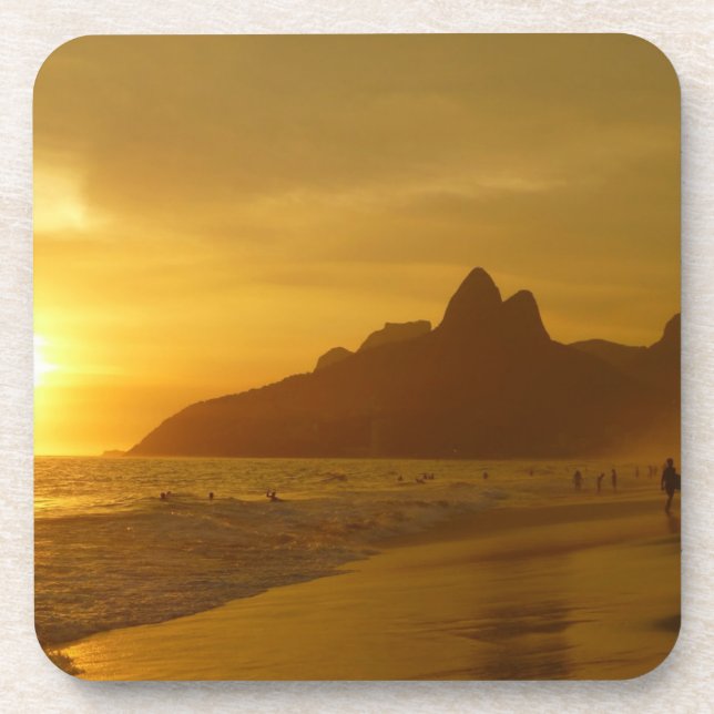 Porta-copo Sun Set na praia de Ipanema, Brasil (Frente)