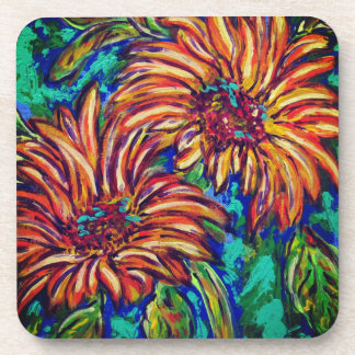 Porta-copo Sunflowers Hard plastic coaster set