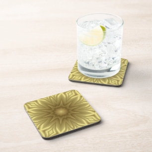 Porta-copo Sunny Bliss: Modelo Floral Amarelo Ouro