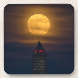 Porta-copo Superlua sobre o Monumento de Washington