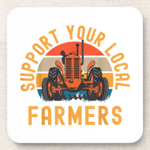 Porta-copo Suportar Os Agricultores Locais, A Fazenda E A Vid