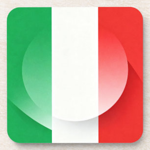 Porta-copo Suporte de Copo com Bandeira Italiana Minimalista