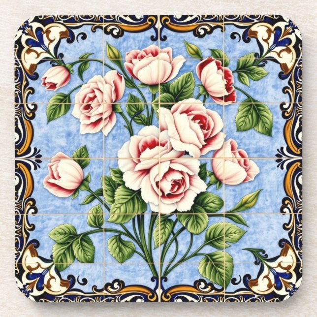 Porta-copo suporte para bouquet de rosas (Frente)