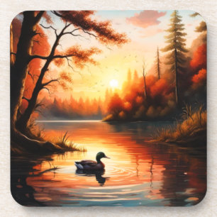 Porta-copo Surgimento do Sol no Lago