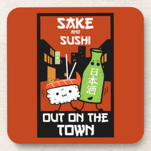 Porta-copo Sushi E Sake Foodies Napkin