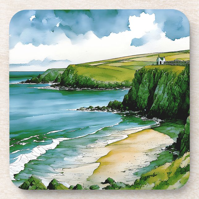 Porta-copo Sussuros do Mar Céltico (Frente)