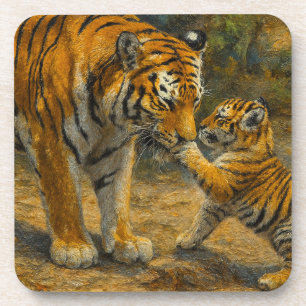 Porta-copo Sussurros na Natureza - Tigre e Cubo na Floresta