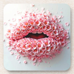 Porta-copo Sweet Bloom Lábios Art