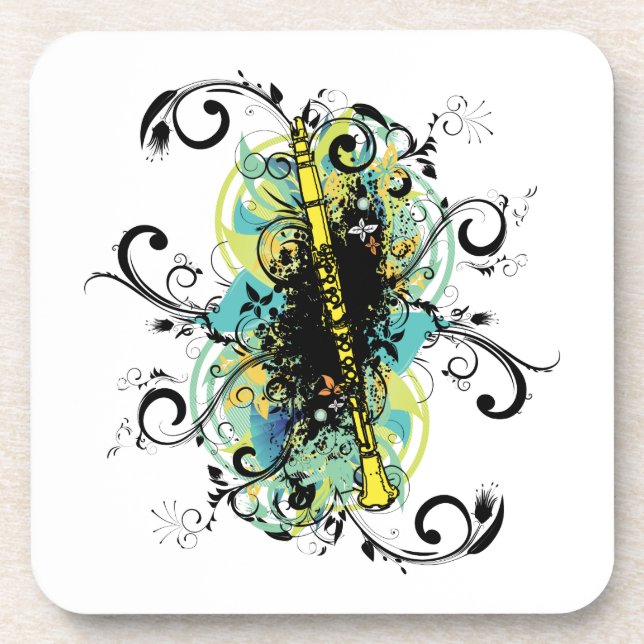 Porta-copo Swirl Grunge Clarinet (Frente)