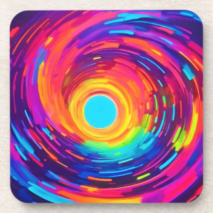 Porta-copo Swirling Vortex Abstrato Art