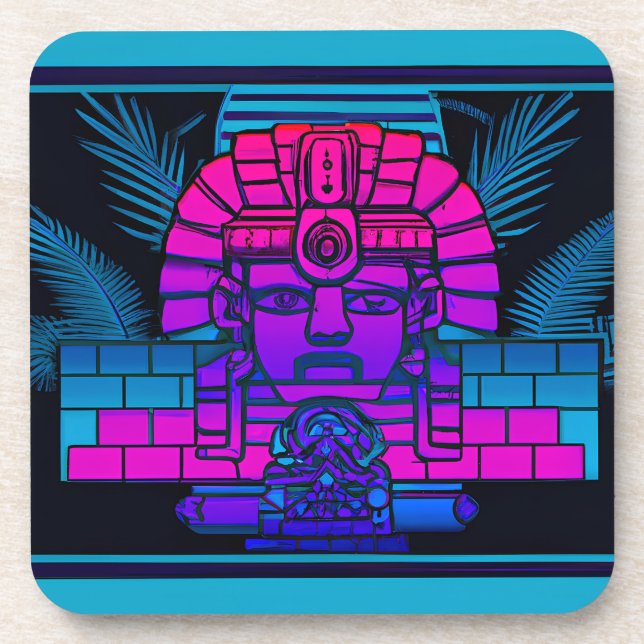 Porta-copo Synthwave Pharaoh (Frente)