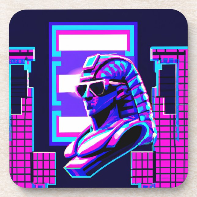 Porta-copo Synthwave Pharaoh (Frente)