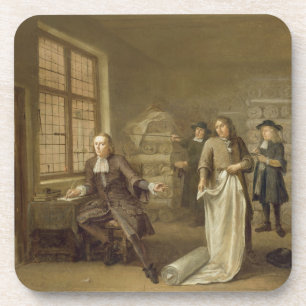 Porta-copo T32334 o comprador no comerciante da roupa, 1690