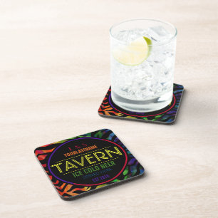 Porta-copo Taberna personalizada do arco-íris casal engraça