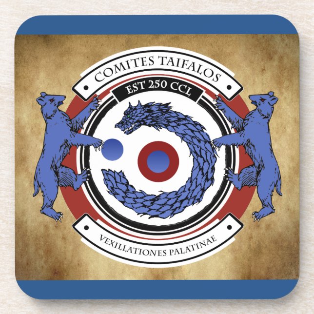 Porta-copo Taifalos - portas copos heráldicas (Frente)