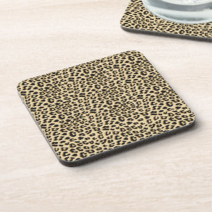 Porta-copo Tan Leopard Print