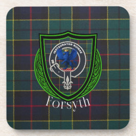 Porta-copo Tartan e Brasão do Clã Escocês Forsyth