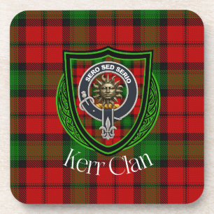 Porta-copo Tartan e Brasão do Clã Escocês Kerr