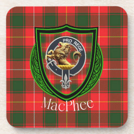 Porta-copo Tartan e Brasão do Clã Escocês MacPhee