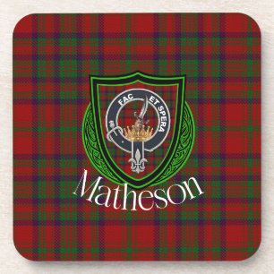 Porta-copo Tartan e Brasão do Clã Escocês Matheson