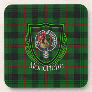 Porta-copo Tartan e Brasão do Clã Escocês Moncrieffe