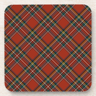 Porta-copo Tartan escocês vermelho clássico real de Stewart