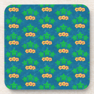 Porta-copo Tartarugas Verdes Tribais do Mar Honu Havaiano