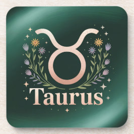 Porta-copo Taurus Glyph Flowers Stars Conjunto de Portas copo