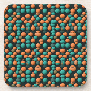 Porta-copo Teal Moderno do Meio século MCM Vintage Era Atômic