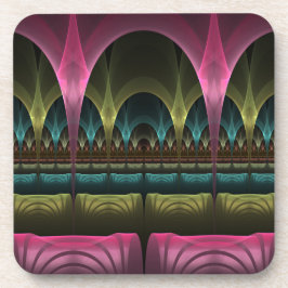 Porta-copo Teatro de Fantasia, Abstrato de Arte Fractal Color