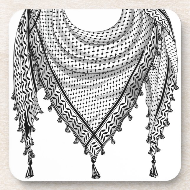 Porta-copo Tecido Tradicional do Keffiyeh Scarf Palestino (Frente)