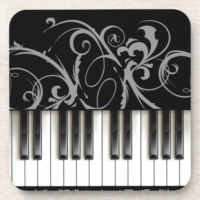 Porta-copo Teclado Piano (Frente)