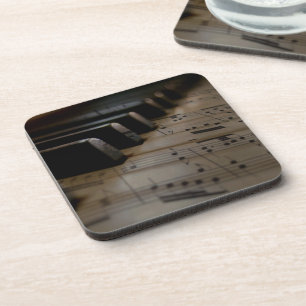 Porta-copo Teclas de Piano Música Antiga
