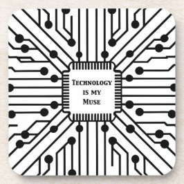 Porta-copo Tecnologia é o meu uso