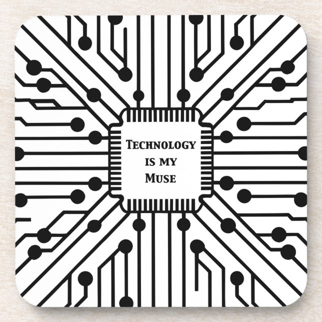 Porta-copo Tecnologia é o meu uso (Frente)